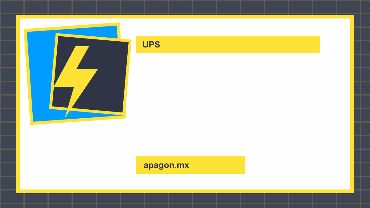 Ilustración práctica sobre mantenimiento básico de un ups en casa en casa durante un apagón